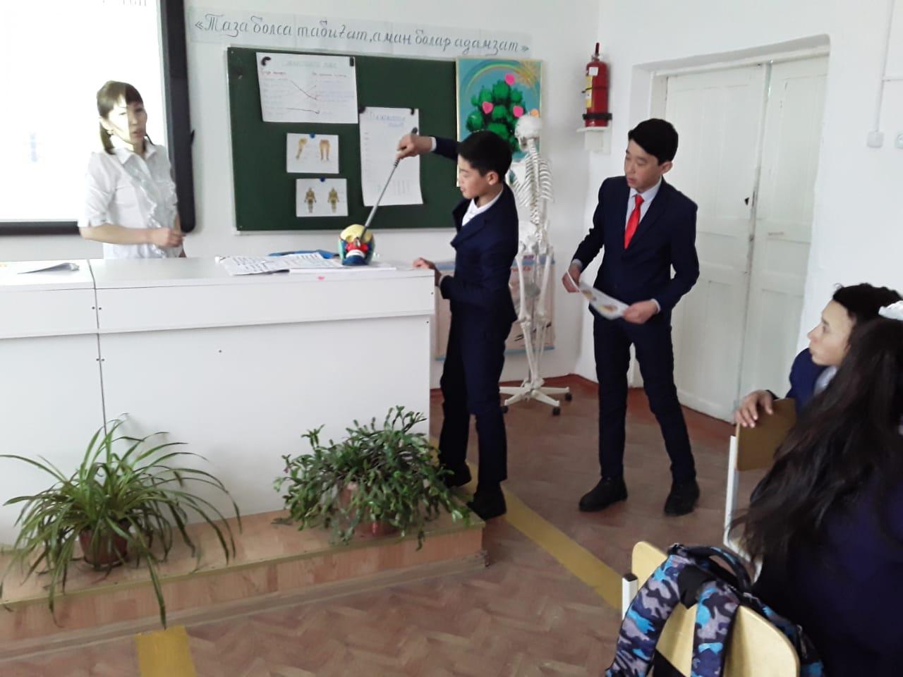 Тірек -қимыл  жүйесін қайталау атты ашық сабақ